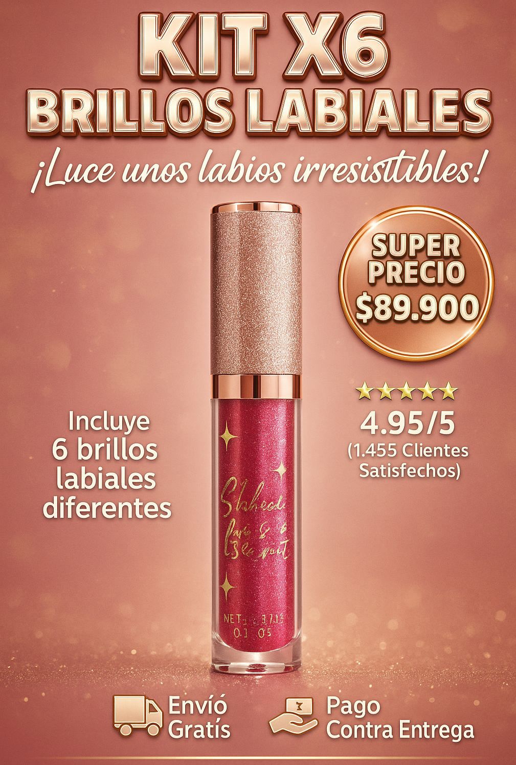 ✨ Kit Shiny Lips™ – Labios Irresistibles