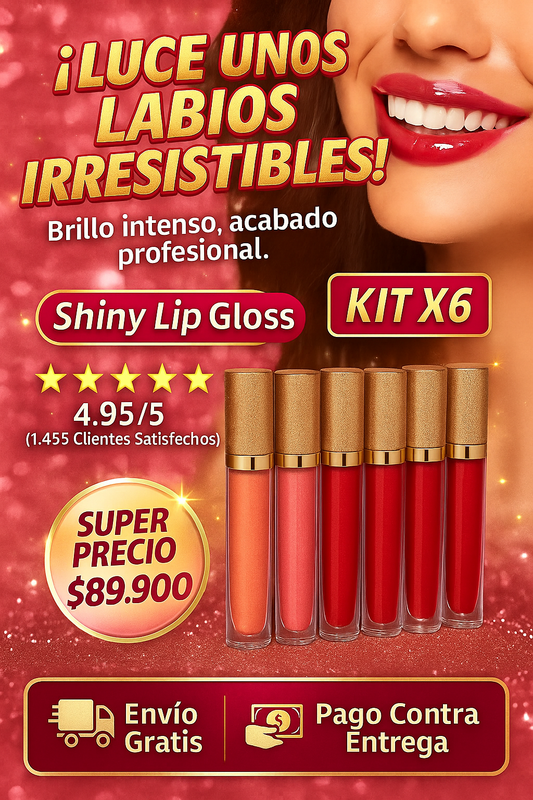 ✨ Kit Shiny Lips™ – Labios Irresistibles