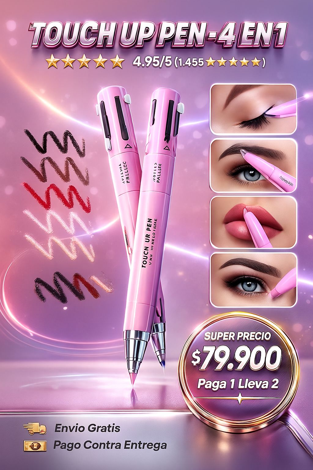 Toque De Belleza™ 💖 – Lápiz 4 en 1✨